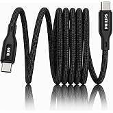 PHILIPS DLC4150CB/94 65W Type-C to Type-C Fast Charging Cable (1.5m, Dark Slate) | Nylon Braided | Compatible with iPhone 15+