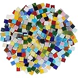 Belle Vous Tessere Mosaico Vetro Colorato (700 pz - 500 g) - Tasselli Mosaico 1 x 1 cm - Tessere per Mosaico Piastrelle Assor