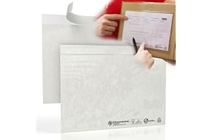 ‎UMSCHLAG-DISCOUNT C5 Self-Adhesive Delivery Note Bags – Transparent Envelopes Pack of 100 – Document Bag for DIN A4, A5 Invoice, Return Note, Delivery Notes, Shipping & Co. – 24 x 18 cm