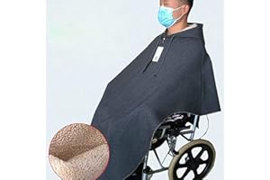 MOUSKE Cape de fauteuil roulant, couverture en polaire épaisse et chaude pour fauteuil roulant, convient pour homme et femme, housse de jambe confortable pour fauteuil roulant