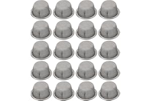 ELCHUIABY Juego de filtros de tubería de acero inoxidable de 20 piezas, diseño cóncavo de malla flexible resistente al óxido