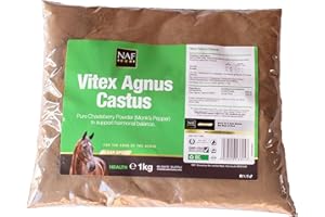 NAF Vitex Agnus Castus Powder 1kg – Natural Hormonal Support for Horses – Pure Chasteberry Supplement – Supports Behaviour, Hormone Balance & Seasonal Comfort