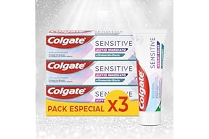 Colgate Sensitive Natychmiastowa Ulga Pasta Do Zębów - 3 szt. x 75 ml, Codzienna Ochrona, Wrażliwe Zęby, Uszczelnia i Naprawa Wrażliwych Miejsc