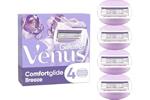 Gillette Venus Comfortglide Breeze Recharges De Lames X4, Pour Femme, À 3 Lames