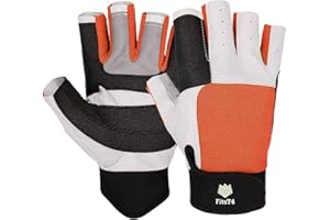 FitsT4 Sports Guantes de Vela con Dedos ¾ y Agarre Ideal para navegar, Yates, Deportes de Vela, Remo, Kayak, Pesca, Botes neumáticos, Deportes acuáticos con embarcaciones