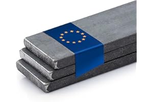 Stahl-Shop24 - Flachstahl 160x10mm, 500mm Länge - S235JR Stahl, Flacheisen für Konstruktionen, Metallprofile, Stahlplatten, Flachstangen, Metallstangen, Flachstahlprofile, Bau & Handwerk