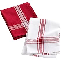 2 Strofinacci Da Cucina Bordeaux In Cotone Riciclato - 50x70 Cm - Foto 8