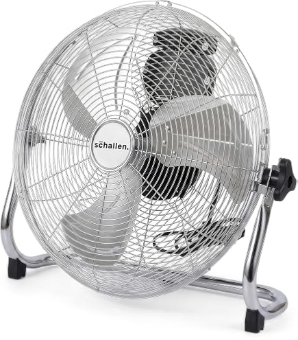 GLEAVI 20-Inch 3-Leaf Metal Fan Blade Replacement – 12mm Bore, Aluminum, Fits Pedestal & Industrial Floor Fans