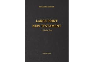 Large Print New Testament, 14-Point Text, Black Cover, KJV