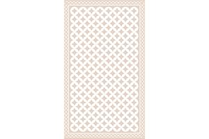 DobleUve Estudio Alfombra Vinílica Hidráulica 21 | Color Beige | 120x120 cm | Alfombra Cocina Lavable Antideslizante | Alfombra Vinilica | Suelo Vinílico | Alfombra Vinilo Salón