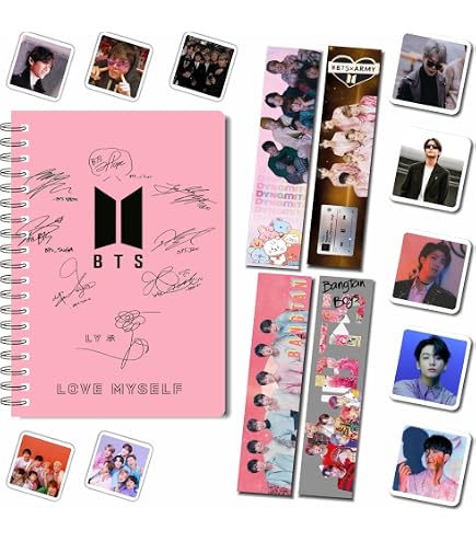 CRAFT MANIACS BTS V BLACK & WHITE 6 POTRAITS 160 PAGES NOTEBOOK +