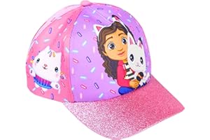 Gabby's Doll House Baseball Kappe für Mädchen, Hut Glitzer Design, Gabby Baseball Kappe, Kinder Sommermütze, Geschenk für Mädchen