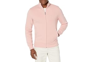 Amazon Essentials Sweat-Shirt à Col Montant en Molleton, à Fermeture Éclair Intégrale Homme