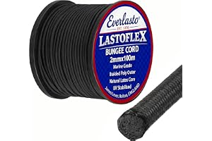 EVERLASTO 2 mm LASTOFLEX Bungee Cord svart 2MM