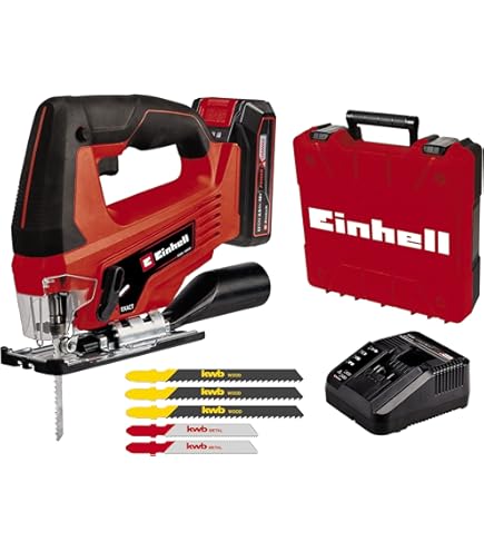 Scie Sauteuse Einhell TC-JS 60/1 - 400W, Coupe Jusqu'à 60mm Dans Le Bois, Semelle Orientable 45°