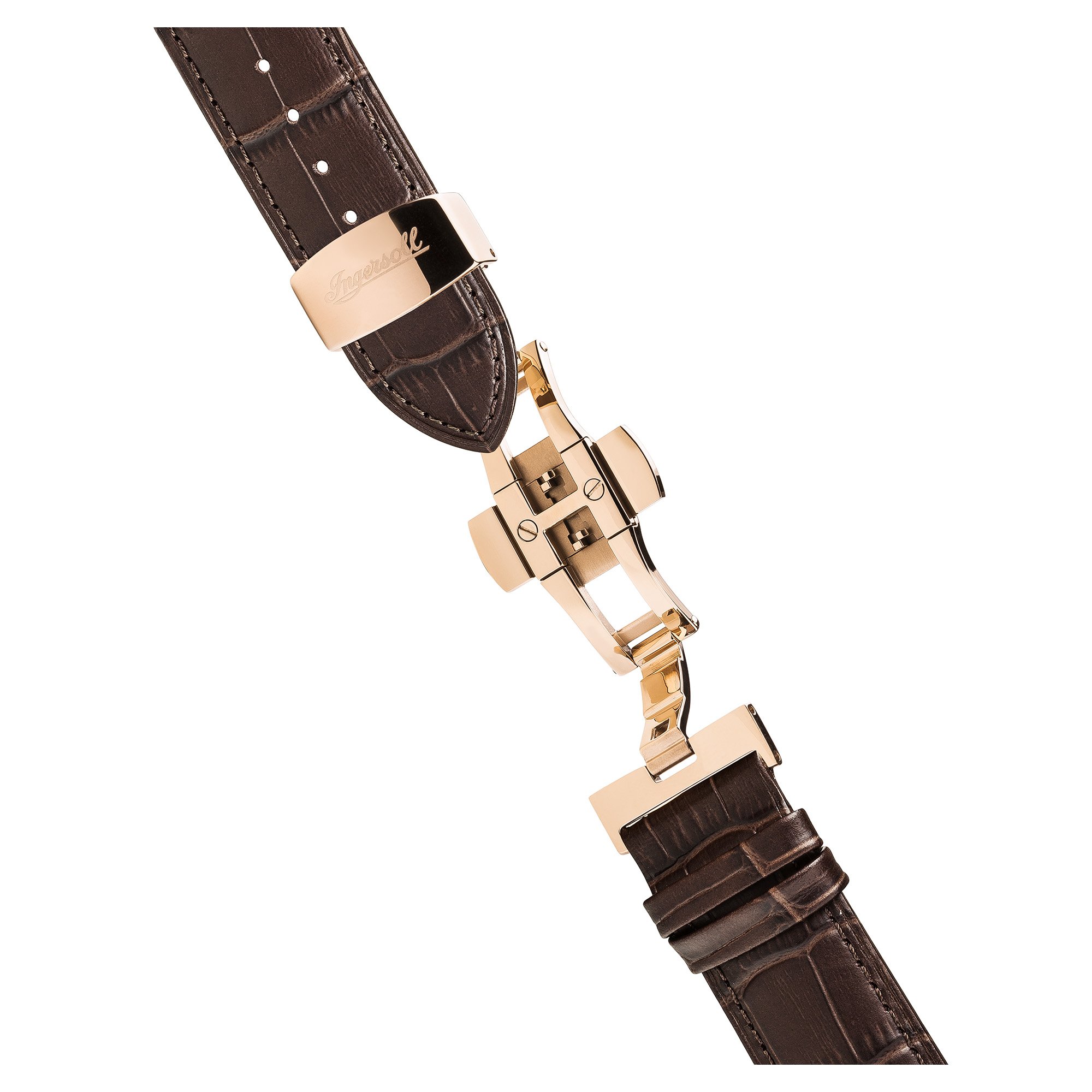 Ingersoll Herren Analog Quarz Uhr mit Leder Armband I00101 – Bild 6