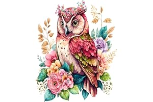 Hongyrjy Hiboux Peinture Numero Adulte-Peinture par Numéro Enfant Adultes débutants 40x50cm,Numéro d'Art Kit Peinture par Décoration Murale et Cadeaux Pour La Maison