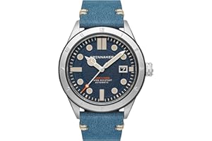 Spinnaker Męski 43 mm Cahill 300 automatyczny zegarek z bransoletką ze stali nierdzewnej lub paskiem z prawdziwej skóry SP-5096