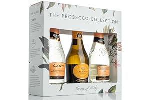 INTERSTELLAR CELLAR The Prosecco Collection - a gift box of 3 of Italy’s most famous Prosecco brands; Canti, La Gioiosa & Sant’Orsola - 3 x 20cl bottles