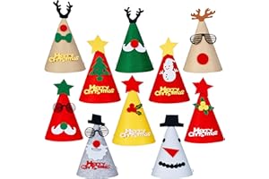 THE TWIDDLERS - Christmas Hats For Parties, Christmas Crackers, Novelty Xmas Hat - Festive Photo Props for Xmas Parties, Assorted Christmas Designs for Kids & Adults - Christmas Props Funny Hats
