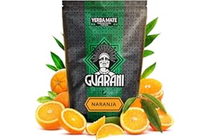 Guarani Naranja 0,5 kg | Yerba mate o smaku pomarańczy 500 g | Orzeźwiająca | Doskonała na ciepło i na zimno | Herbata yerba mate z Paragwaju