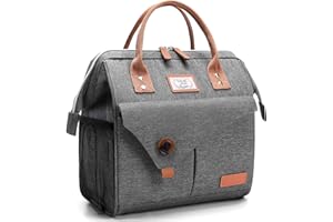 Lekesky Sac Isotherme Repas 11L Bureau Lunch Bag Isotherme femme Pique-Nique Sac-pour Travail, École, Excursions, Shopping