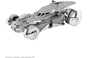 PROFESSOR PUZZLE Metal Earth Puzzle 3D Batmobile Batman Vs Superman, Batmóvil. Rompecabezas De Metal De Batman. Maquetas para Construir para Adultos Nivel Desafiante De 8.5 X 5 X 2.1 Cm