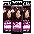 Syoss Approach Retoucher Chocolate Brown Level 1 (3 x 60 ml), Semi-Permanent Root Colour for 7 Days without Roots, Hair Colour for Quick and Easy Root Treatment