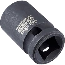 KS Tools 515.1015 1/2" Sechskant-Stecknuss Kurz, 15 Mm – Für Kräftiges Anziehen Und Lösen