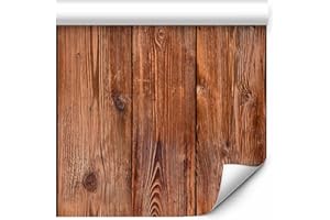 murando - Fototapete selbstklebend Holz 10m - Wandtattoo dekorative Tapete Möbelfolie Dekorfolie Fotofolie Panel Wandaufkleber Wandposter Wandsticker Wohnzimmer - Naturholzdielen 1602-13