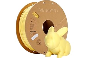 Polymaker 70865 PolyTerra PLA Filament PLA geringerer plastiquegehalt 1.75mm 1000g Pastell-Gelb (ma