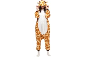 ZKOMOL Pyjamas Onesies Cosplay Adulte Unisexe Animaux Halloween Costume Robe Loungewear