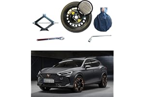 ‎D'ANGELO 1988 Ersatzradsatz 18 Zoll kompatibel mit Cupra Formentor mit Rangierschlüssel und Tasche 125/70R18