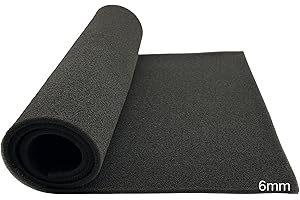 YGQ Air Filter Foam Material 50PPI 38 x 59cm Thickness 6mm Cut To Fit for Scooter Motorbike Quad Lawnmower Brushcutter Tiller Airbox Filtration Air Purifier Vents