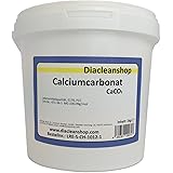 Calciumcarbonat 1kg in Lebensmittelqualität - E170-100% natürlicher Ursprung - CaCO3-1000g - Kalk - Kreide - Kreidefarbe – Ra