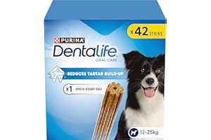 DENTALIFE Medium Dental Chicken Dog Chews 42 Sticks (Pack of 2)