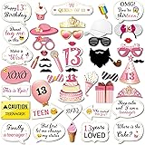 Howaf Or Rose 13 Ans Anniversaire Decorations Pour Filles Or Rose 13 Anniversaire Hanging Swirl Decorations Guirlande Joyeux Anniversaire Happy Birthday 13e Table Confettis Amazon Fr Jeux Et Jouets