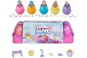 Hatchimals Alive Eierkarton Spielset - mit 5 Mini-Figuren in selbst-schlüpfenden Eiern und 11 Accessoires zum Thema Musik, für kreativen Spiel- und Sammelspaß, Spielzeug für Kinder ab 3 Jahren