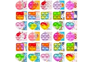 KIDRENFUN Party Bag Fillers Kids - 60 PCS Lucky Dip Prizes Party Bag Toys, Class Prize Birthday Gifts, Multi-Item Party Favour Packs for Girls Boys (30 Keyring + 30 Cards)