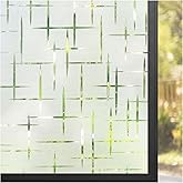 rabbitgoo Privacy Window Stickers, Cross Stars, 75 x 300 cm | Translucent Vinyl for Electrostatic Glass, No Glue, Reusable, A