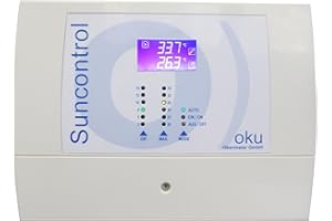 WT OKU Suncontrol Differenztemperaturregler komplett mit 2 Fühlern PT 1000 & Tauchhülse