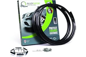 AlloyGator Noir Protecteurs de Roue en Alliage Protecteurs de Jante | Protection des Roues | Protection des Roues en Alliage | Convient aux Roues de Roues de 12 à 19 Pouces | 14 Couleurs Disponibles