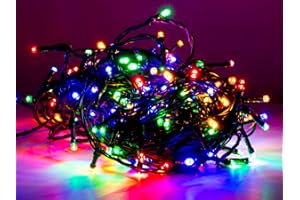 SELF IMPORT AGENCIES Led Lichterkette 120 Lämpchen bunt für innen und außen Strombetrieben