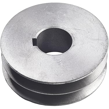 QUARKZMAN V-Riemenscheibe Doppelrillig 18mm Bohrung - Alu-Keilriemenscheibe Für Motorwellen & DIY