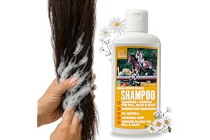 EMMA Shampoo per cani cavalli 500ml I shampoo delicato per cavalli ph neutro camomilla I cura del cavallo pelo lucido I shampoo per cani contro gli odori I Mane n Tale Shampoo I cura del pelo sensibile