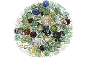 goki 63926 szklane marmurki, 86 x 16 mm + 2 x 25 mm, wielokolorowe, 88-częściowy (kolor losowy, 1 zestaw)