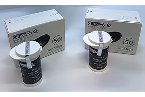 GlucoRX Q Test Strips - 2 Packs of 50