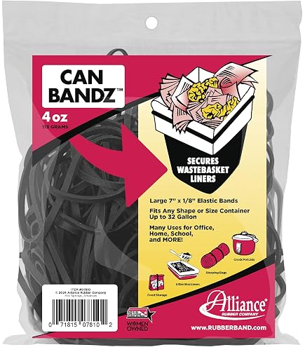 Assorted Rubber Bands 0.5lbs - 4 Sizes Heavy Duty Elastic Bands For Office, Home, Tactical Use