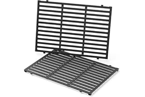 Gardenz 7638 Griglia di Ricambio per griglia, 44.5 x 30.2cm Durevole griglia di Ricambio, per griglia Weber Spirit 300 Series, Spirit I & II 310, E/S 310, 320 & 330(2 Pezzi)