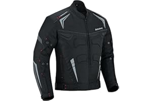 Bohmberg Herren Motorradjacke Armatex Cordura 600D, Wasserdicht, mit herausnehmbarem Thermofutter, CE-geprüfte Protektoren, Robust, Ergonomisch